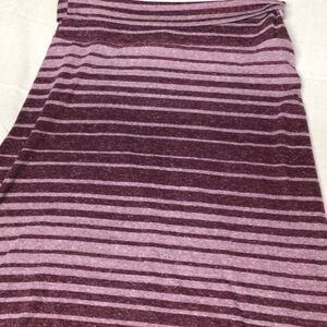 Mossimo Supply Co. Burgundy and Pink A-Line Skirt